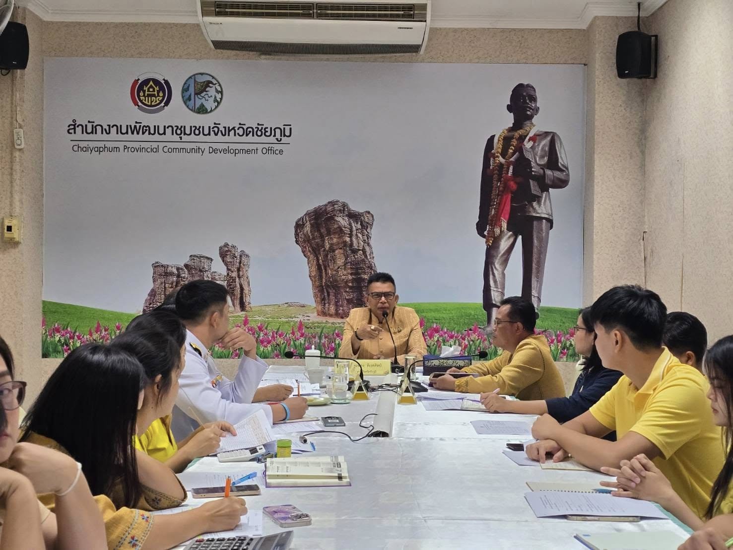 พช.ชัยภูมิ  ประชุมวางแผนเตรียมความพร้อมในการขับเคลื่อนงานพัฒนาชุมชนให้บรรลุเป้าหมายตามภารกิจกรมการพัฒนาชุมชน และจังหวัดชัยภูมิ ไตรมาส 1 ปีงบประมาณ 2568