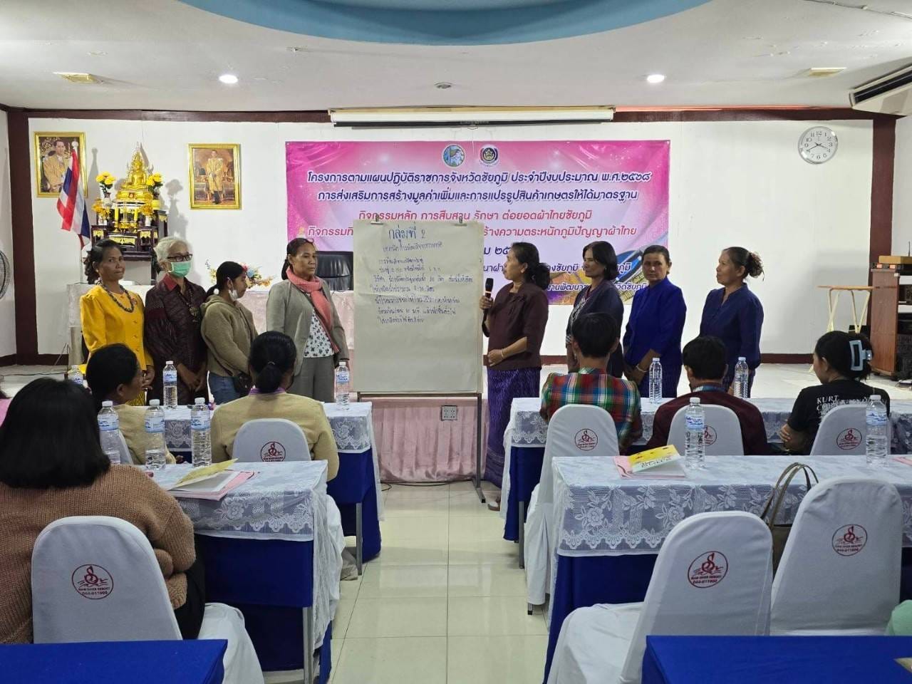 จังหวัดชัยภูมิจัดอบรมสร้างมูลค่าผ้าไทยชัยภูมิ ✨ สืบสานภูมิปัญญา 👕 รักษา ต่อยอดผ้าไทยชัยภูมิ 🌾 ปี 2568 รวมพลังผู้ผลิต-เยาวชน 👩‍🎓 ถ่ายทอดความรู้ สู่ชุมชนยั่งยืน 💪