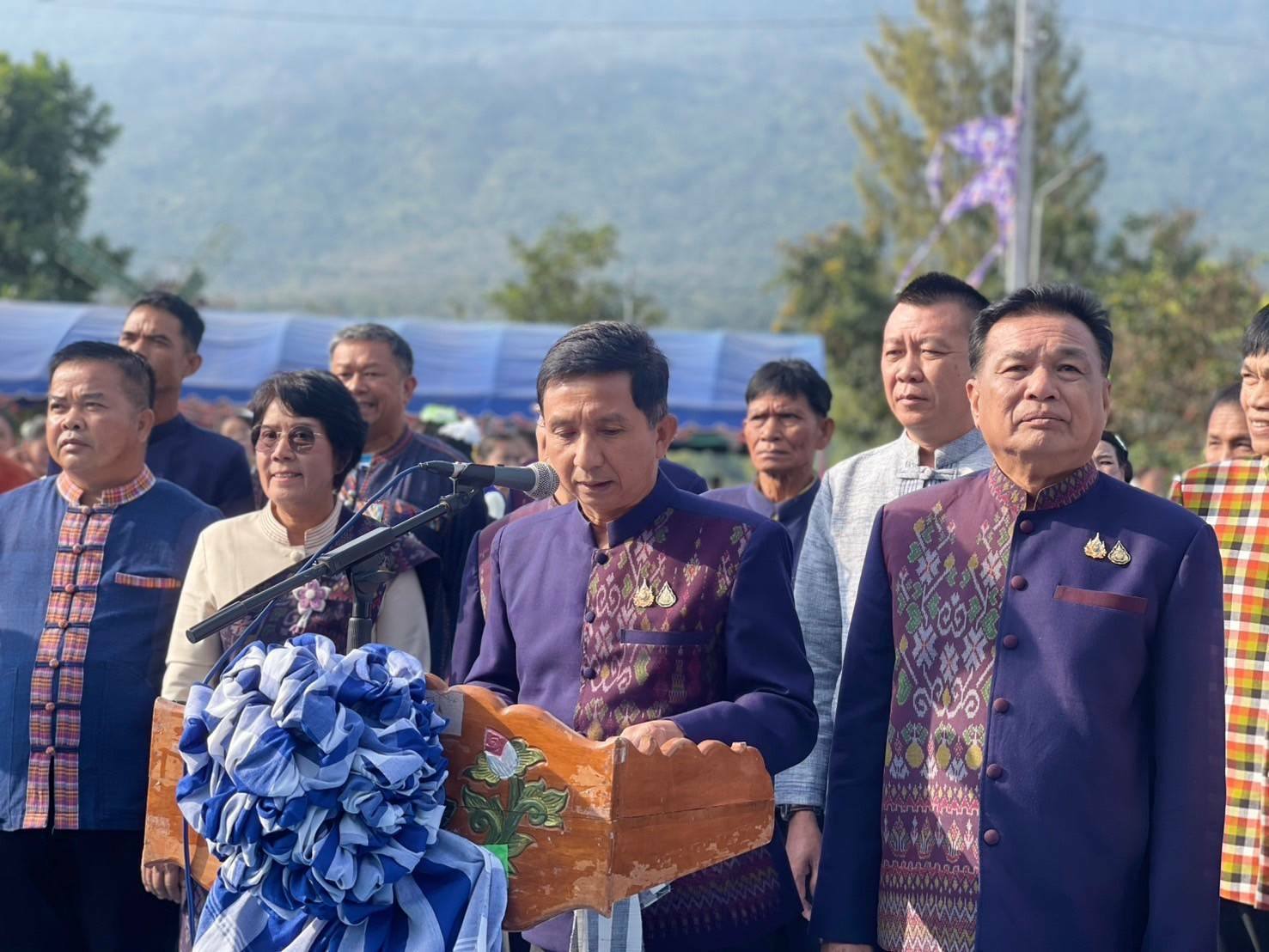พช.ชัยภูมิ ร่วมประเพณีอีสาน นอนลาน ตีข้าว วิถีชาวโนนทอง อำเภอเกษตรสมบูรณ์ จังหวัดชัยภูมิ