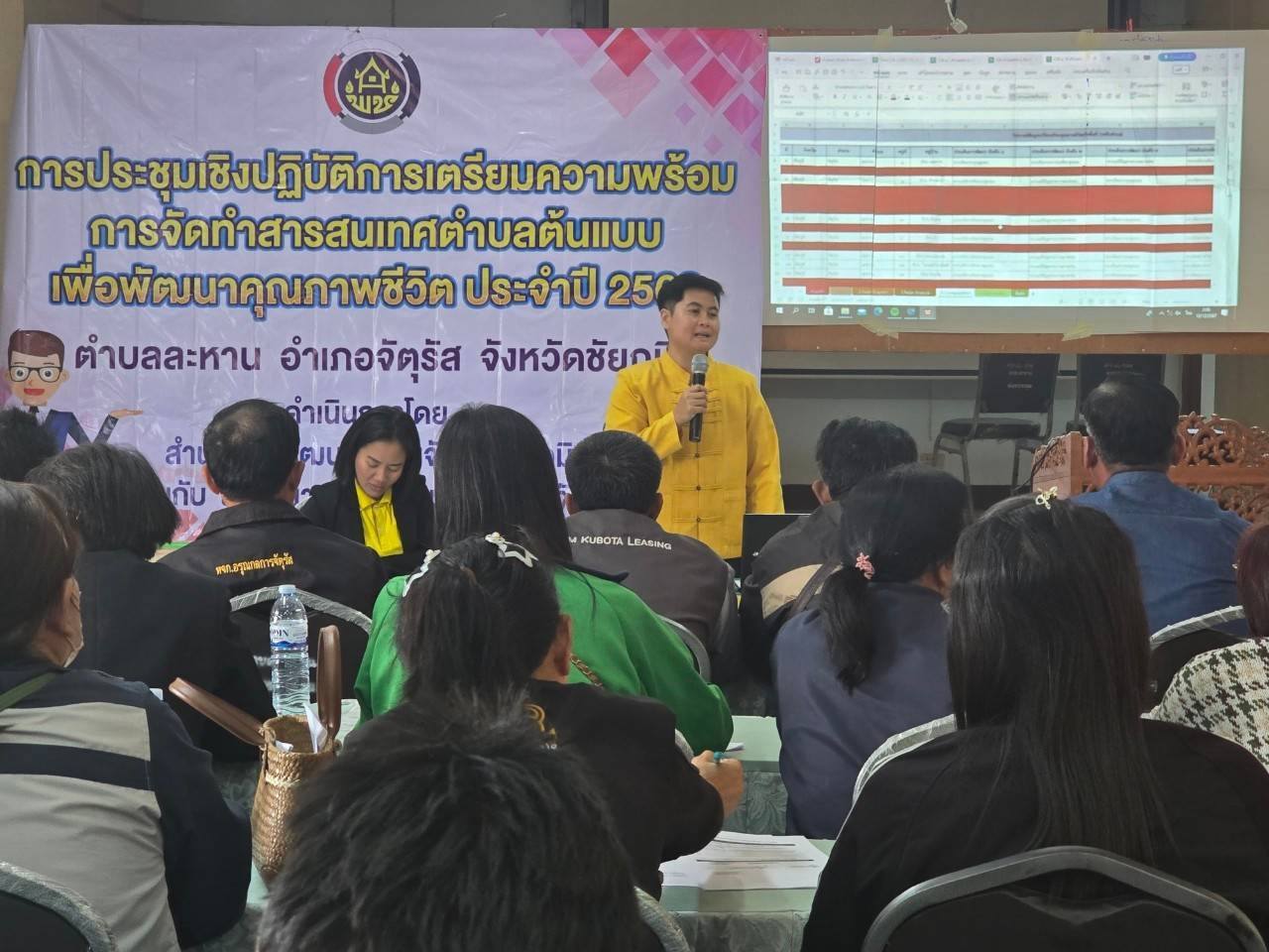 พช.ชัยภูมิ  ขับเคลื่อนโครงการการจัดทำสารสนเทศตำบลต้นแบบเพื่อการพัฒนาคุณภาพชีวิต ปี 2568