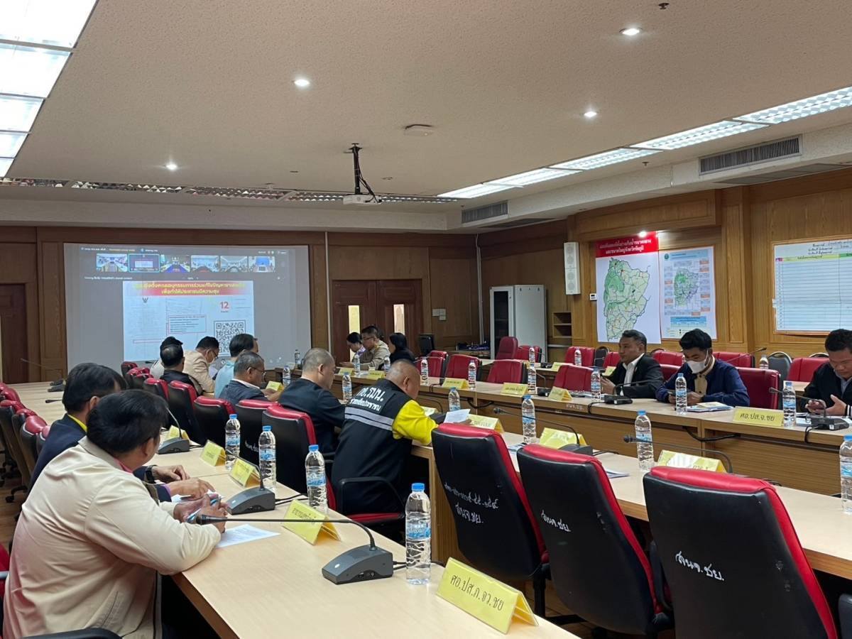 พช.ชัยภูมิ ร่วมประชุมคณะกรรมการติดตามเร่งรัดการบำบัดรักษา ฟื้นฟูสภาพทางสังคม ป้องกัน และปราบปรามยาเสพติด ครั้งที่ 1/2568 จังหวัดชัยภูมิ