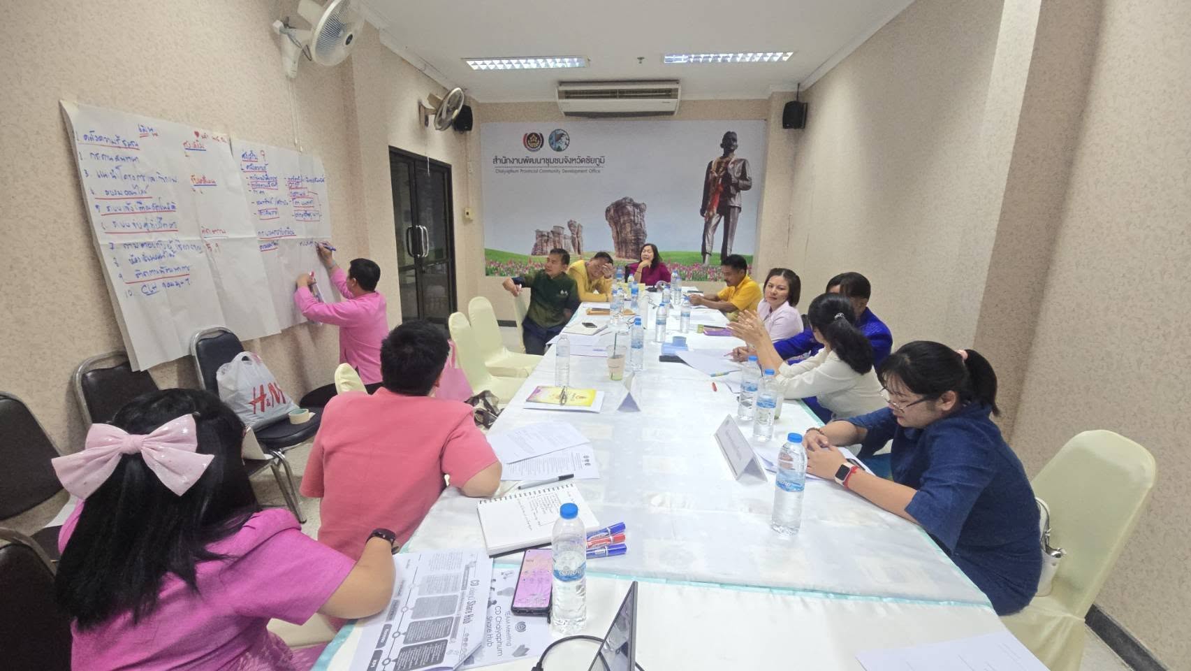 พช.ชัยภูมิ Focus Group ขับเคลื่อนนวัตกรรม “CD ชัยภูมิ Share Hub” ภายใต้กิจกรรมการคัดเลือกหน่วยงานต้นแบบที่มีผลงานและนวัตกรรมดีเด่น ประจำปี พ.ศ. 2568 ระดับกรม (Innovation for High Performance Reward Principles)