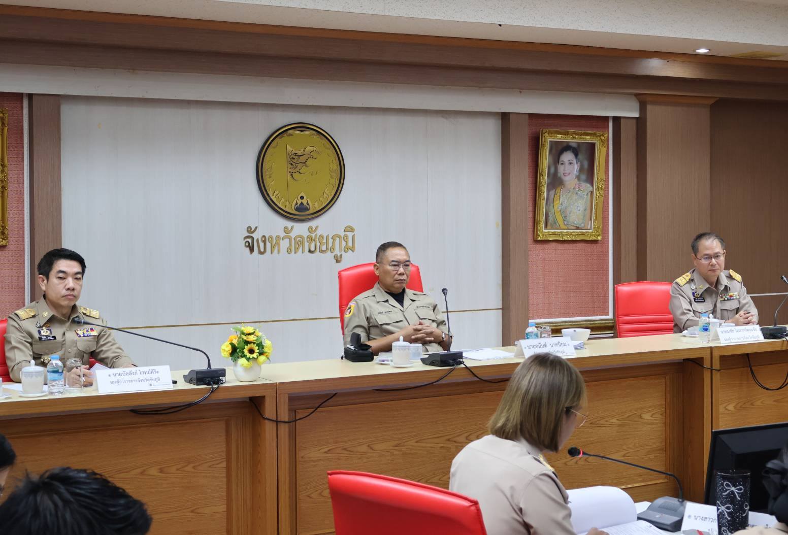 พช.ชัยภูมิ ร่วมประชุมหัวหน้าส่วนราชการสังกัดกระทรวงมหาดไทยและนายอำเภอ ประจำเดือนมีนาคม 2568