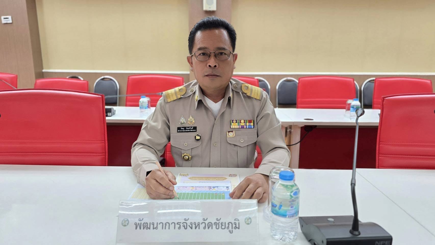 พช.ชัยภูมิ ร่วมประชุมหัวหน้าส่วนราชการสังกัดกระทรวงมหาดไทยและนายอำเภอ ประจำเดือนมีนาคม 2568