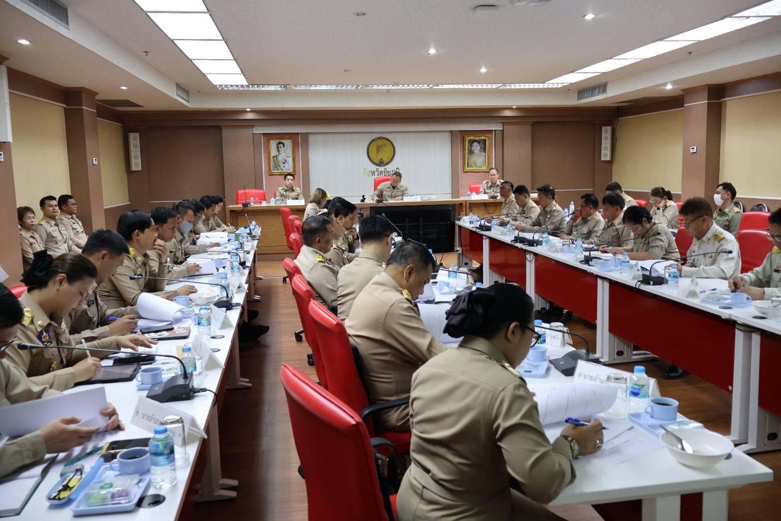 พช.ชัยภูมิ ร่วมประชุมหัวหน้าส่วนราชการสังกัดกระทรวงมหาดไทยและนายอำเภอ ประจำเดือนมีนาคม 2568